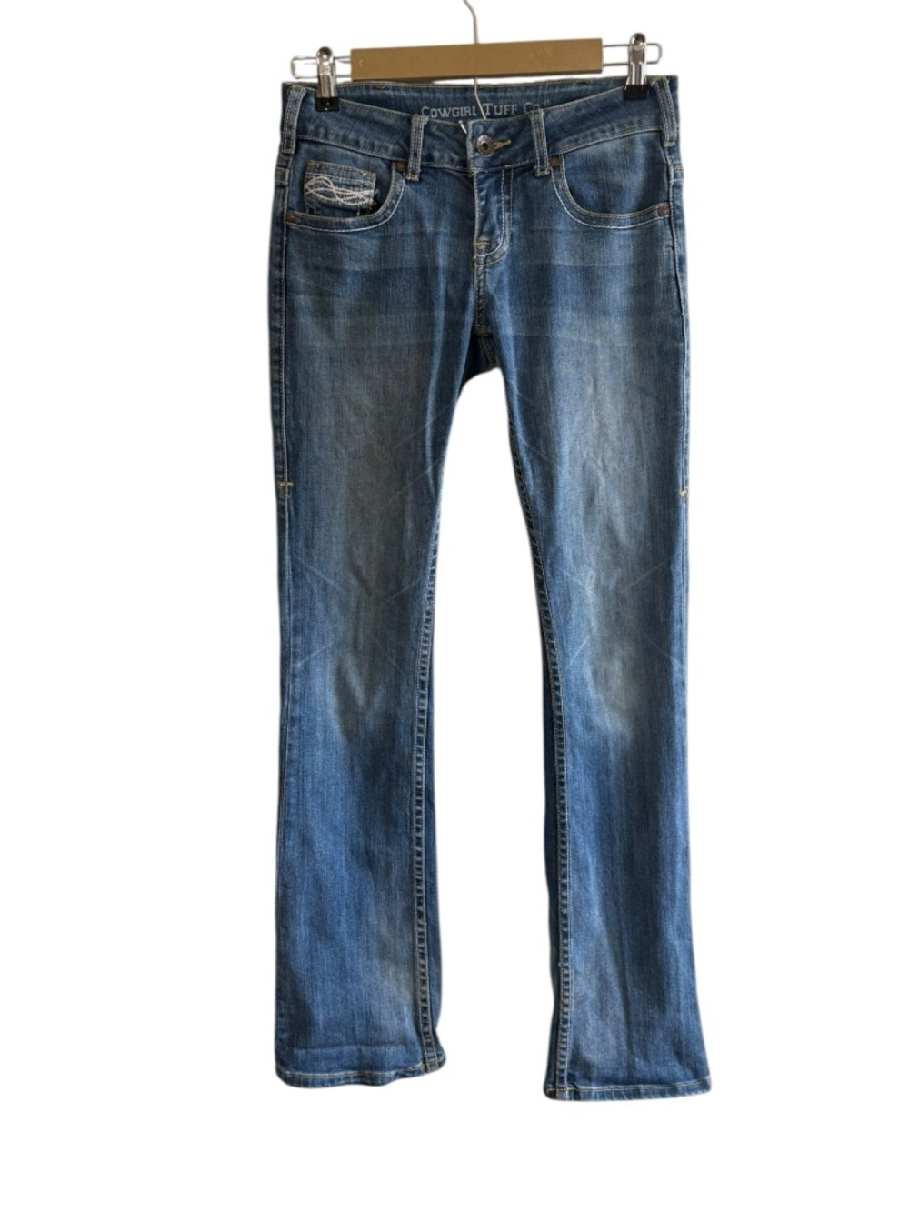 Cowgirl Tuff Size‎ 25 Don’t Fence Me In Bootcut Jeans Western Cowgirl Denim Barn